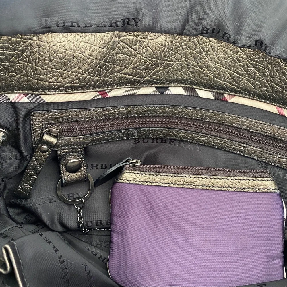 Burberry nylon leather